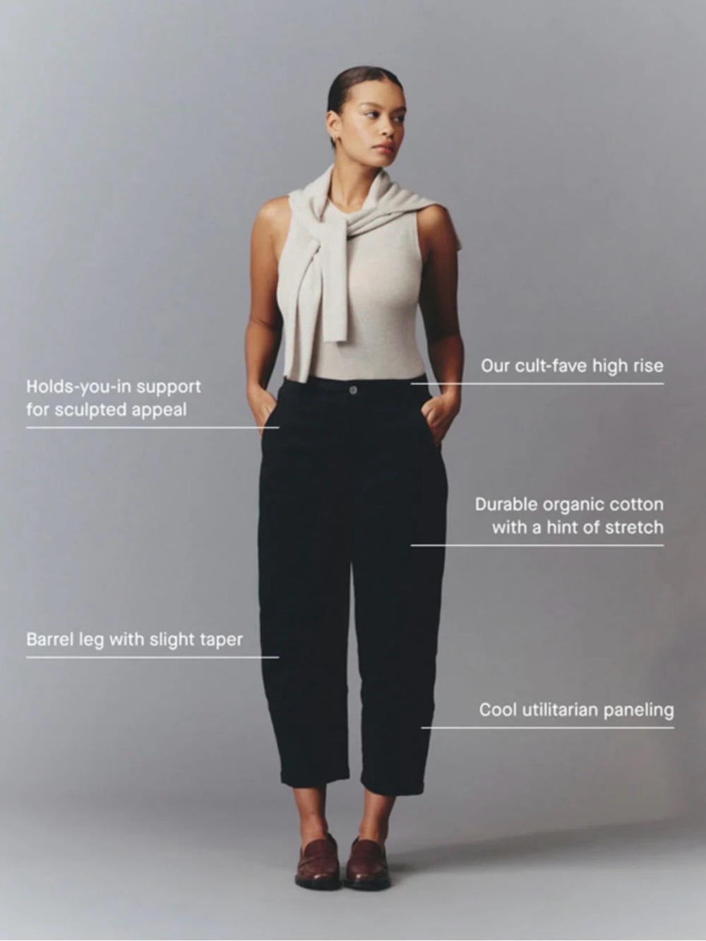 NWT Everlane The Utility Barrel Pants | Black | Size 00